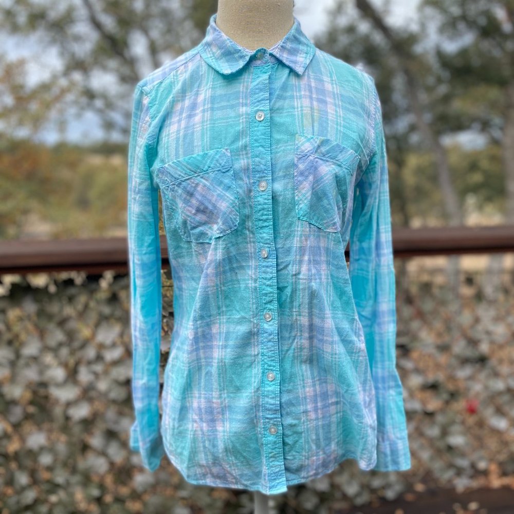 SO Perfect Shirt blue flannel